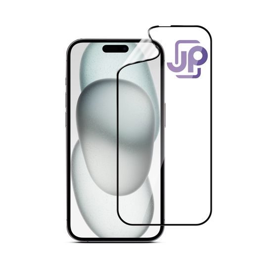 JP Nano 5D Easy Box Tvrdené sklo, iPhone 15, čierne