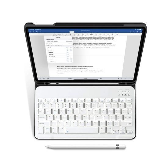 Husă Tech-Protect SC Pen + tastatură, Apple iPad Air 4 2020 / 5 2022, neagră