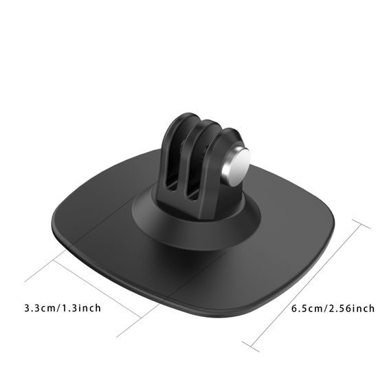 Flexible Helmet Mount – Καμπύλη αυτοκόλλητη βάση για action cameras (6,5 × 6,5 cm)
