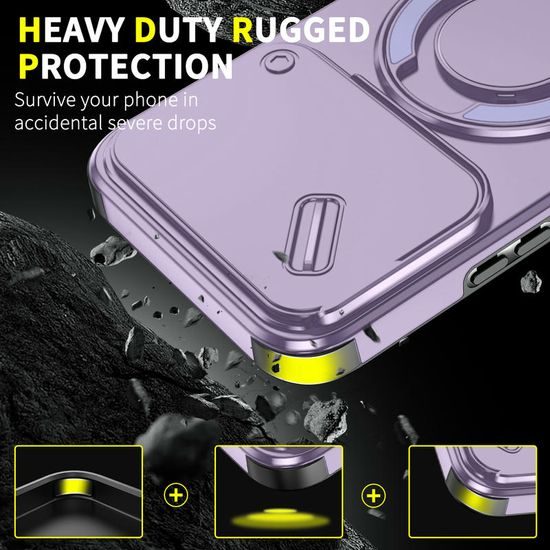 Θήκη Camslide Stand, Xiaomi 15T Pro, μωβ