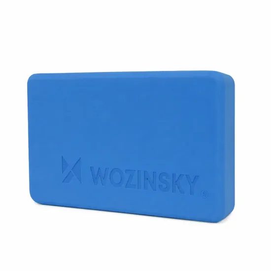 Wozinsky WKDJ-B1 Kostka na jógu, pilates a strečink, modrá