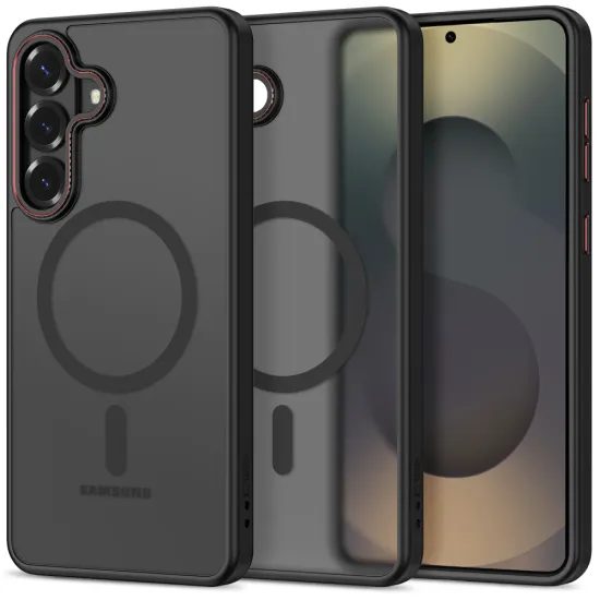 Tech-Protect MagCam MagSafe, Samsung Galaxy S26 Plus, červenočerný