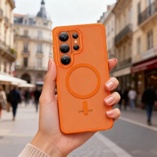 Tech-Protect MagMat MagSafe, Samsung Galaxy S26 Ultra, oranžen mat