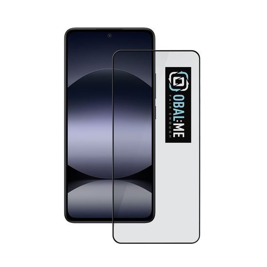OBAL:ME 5D Tvrzené Sklo pro Xiaomi Redmi Note 14 4G / 5G / 14S / Poco M7 Pro 5G, černé