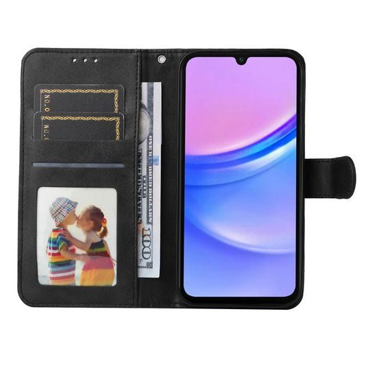 Samsung Galaxy A18 klappümbris magnetiga – must