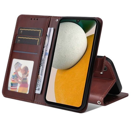 Magnet Case, Samsung Galaxy A15, hnedý