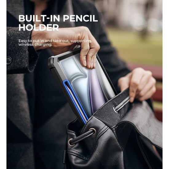 Dexnor 360 Kickstand borító iPad Air 13 2024, fekete