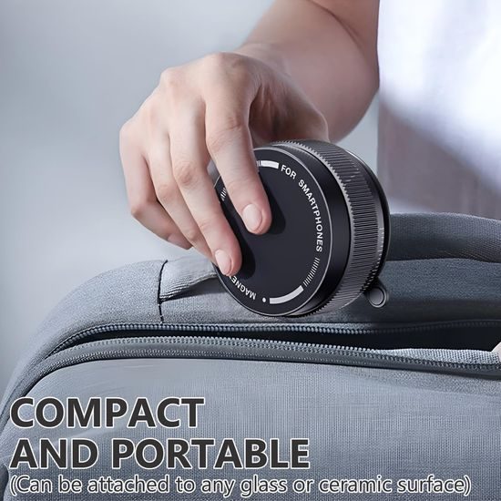 360° magnetni nastavljiv prisesalni držalo za telefon v avto, črn. C36