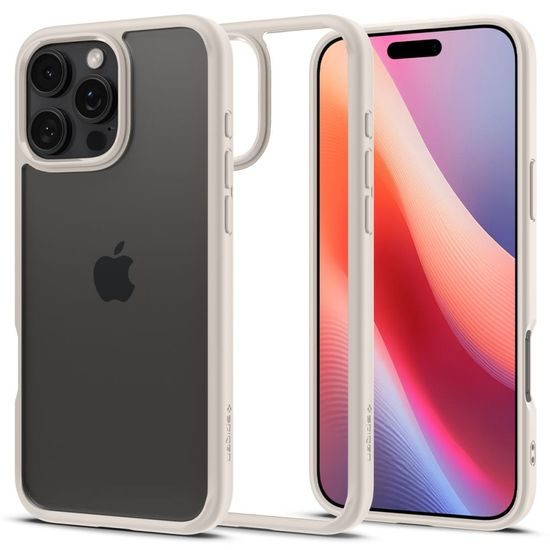 Spigen Ultra hybrid ovitek za mobilni telefon, iPhone 16 Pro Max, natural titanium