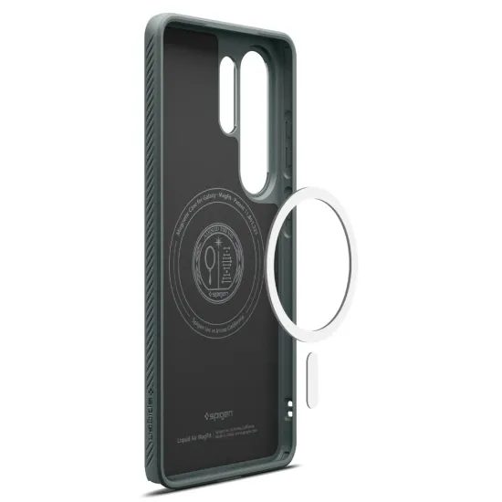 Spigen Liquid Air Mag Hoesje - MagSafe geschikt - Samsung Galaxy S26 Ultra - Groen