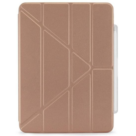 Pipetto Origami Pencil θήκη, Apple iPad Air 4 10.9 2020 / Air 5 10.9 2022 / Air 11 2024 / 2025, ροζ χρυσό