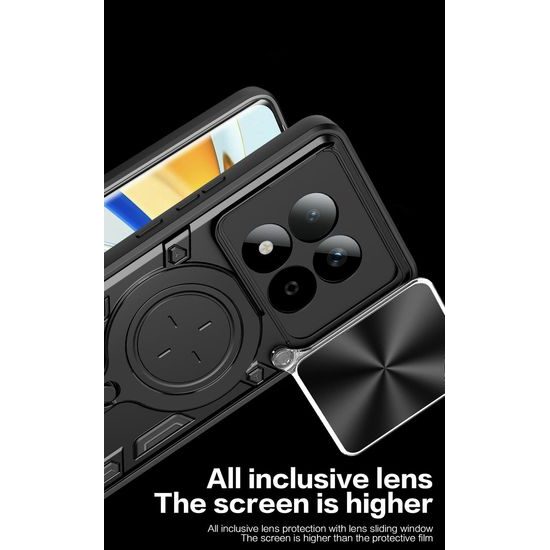 Θήκη Camshield Ring, Xiaomi Redmi Note 15 Pro Plus 5G, μαύρη