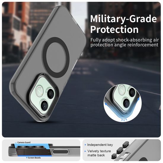 Techsuit CandyCase MagSafe, Honor 600 / 600 Pro, czarne
