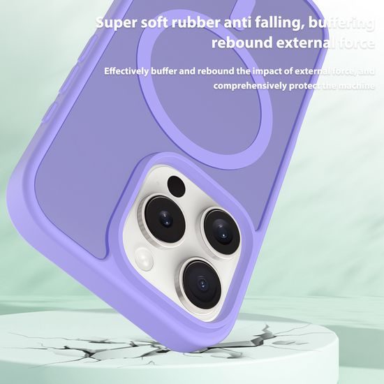 JP MagFit Colour MagSafe obal s N52 magnetom, iPhone 16 Pro, fialový