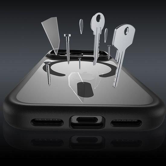 Benks Magnetic Mist θήκη Metal Frame, iPhone Air, μαύρη