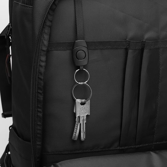 JP Rucksack B15 für Alltag und Freizeit - 48x33x20~25 cm - Schwarz