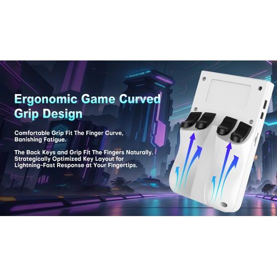 R36 Pro Φορητή κονσόλα παιχνιδιών με 3,5" IPS οθόνη, μαύρη