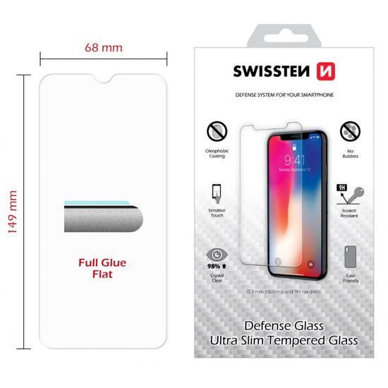 Swissten 2,5D Folie de sticlă securizată protectoare, Xiaomi Redmi Note 7