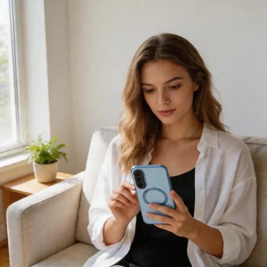 Tech-Protect MagFlex MagSafe cover til Samsung Galaxy A57 5G - Lyseblåt