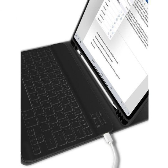 Tech-Protect SC Pen + billentyűzet tok, Apple iPad 10.9 2022, fekete