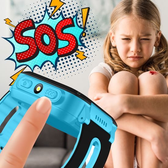 Setty FunKid SD-100 Dětské chytré hodinky LBS, modré