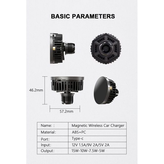 Βάση αυτοκινήτου MagSafe με ασύρματη φόρτιση και ενεργητική ψύξη