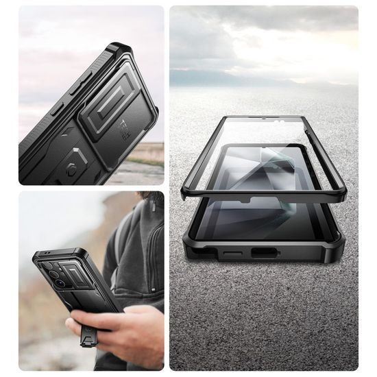 Ohišje Tech-Protect Kevlar Cam+, Samsung Galaxy S24 Ultra, črno