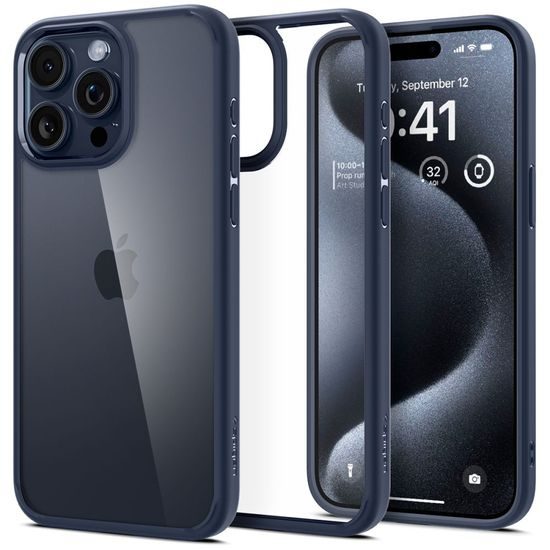 Spigen Ultra carcasă hibrid pentru mobil, iPhone 15 Pro, albastră