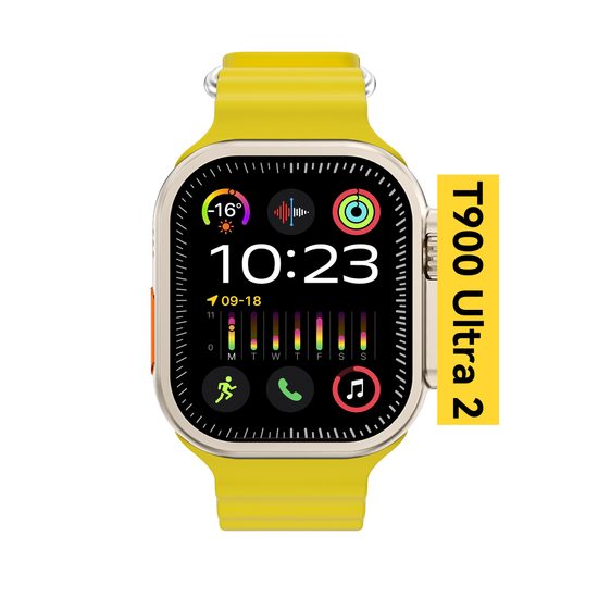 Smartwatch T900 Ultra 2, sárga