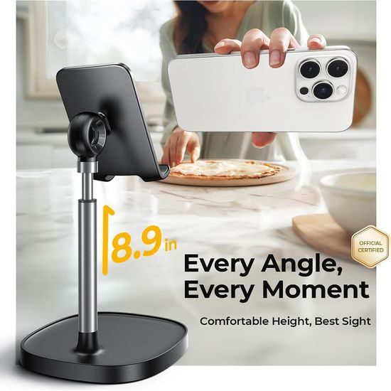 Lisen Επιτραπέζια βάση τηλεφώνου, μαύρη