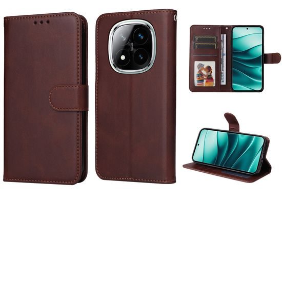 Μαγνητική Θήκη, Xiaomi Redmi Note 14 Pro 5G, καφέ