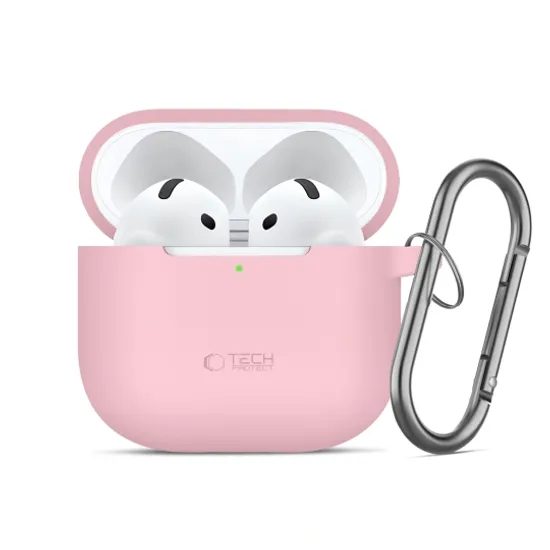 Tech-Protect Silikone Cover til Apple AirPods 4 / 5 - Lyserødt