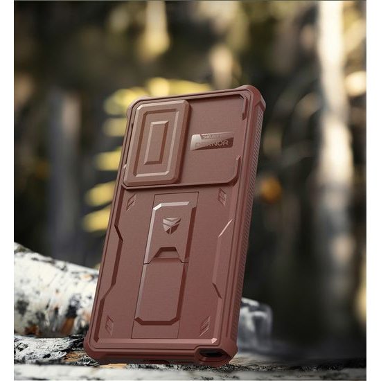 Dexnor 360 Kickstand Camprotector Θήκη Samsung Galaxy S25 Ultra, Βυσσινί