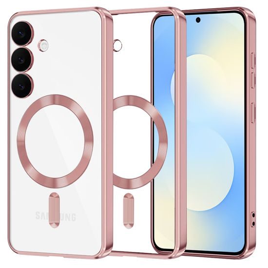 Techsuit Luxury Crystal MagSafe, Samsung Galaxy S25 FE, ροζ