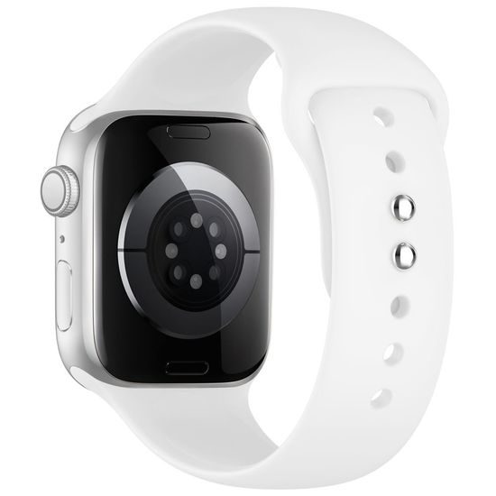 Tech-Protect silikoonrihm Apple Watch 8 / 9 / 10 / 11 / 12 / SE / Ultra (40 / 41 / 42 mm) – valge
