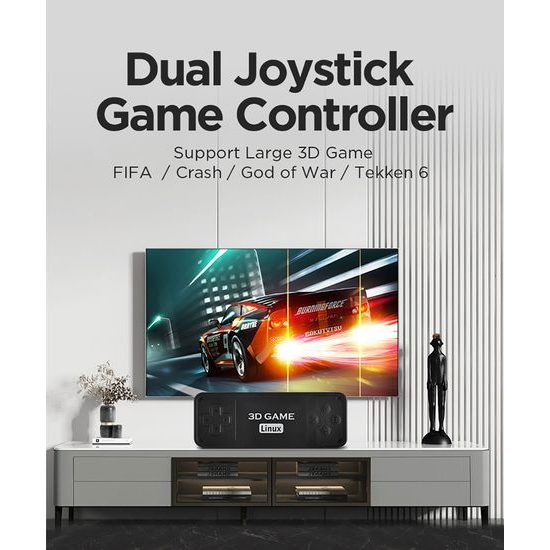 U9 Pro Retro konsola z dwoma bezprzewodowymi kontrolerami, HDMI, Game Stick, 4K