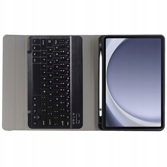 Θήκη με Bluetooth πληκτρολόγιο για Samsung Galaxy Tab A9, μαύρη