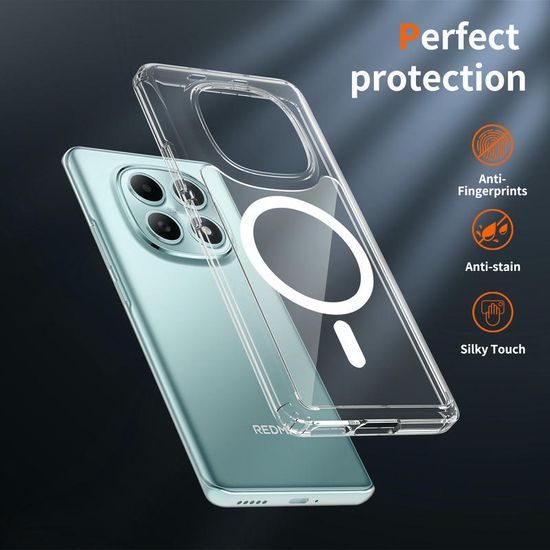 Magsafe prozirna maska, Xiaomi Redmi Note 15 4G, prozirna