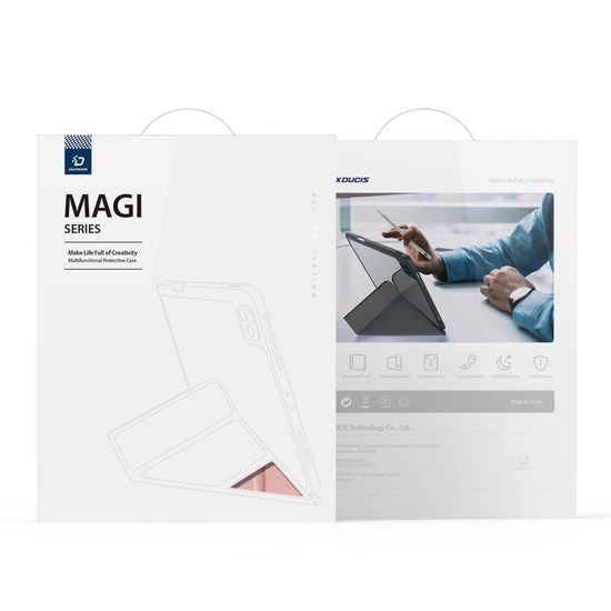 Dux Ducis Magi puzdro, iPad Pro 12,9'' 2021/2020/2018, ružove