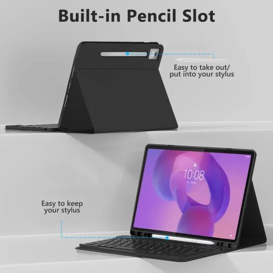Θήκη Tech-Protect SC Pen + πληκτρολόγιο, Lenovo Idea Tab Pro / Pro MT 12.7 TB-373, μαύρη