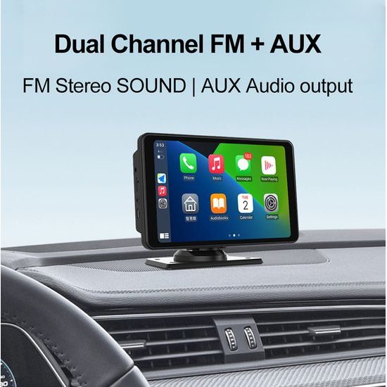 7" CarPlay zaslon za auto s bežičnim CarPlay i Android Auto, 2K autokamerom i stražnjom kamerom