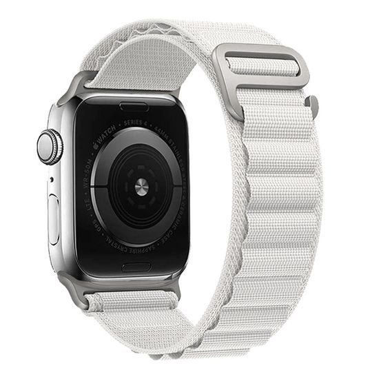 Nylon řemínek, Apple Watch 42 / 44 / 45 / 49 mm, design 2, bílý