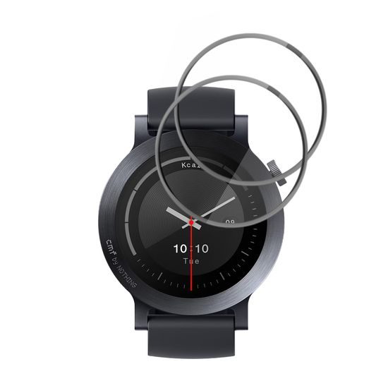 Techsuit Nano Flex, Nothing CMF Watch 3 Pro, 2 kusy, čierne