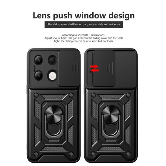JP CamShield, Xiaomi Redmi Note 13 4G, fekete