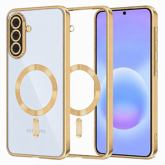 Techsuit Luxury Crystal MagSafe, Samsung Galaxy A57 5G, zlatý