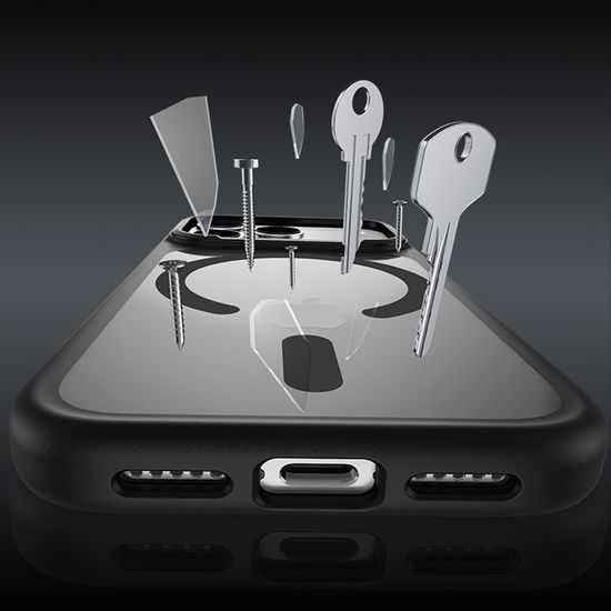 iPhone 17 Pro Max / 18 Pro Max ümbris – Benks Magnetic Mist Metal Frame – must