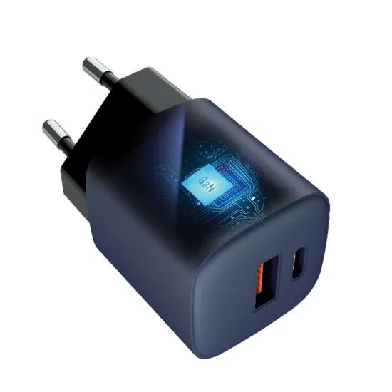 Forcell F-Energy adaptér VT-31 33W GaN USB-C a USB A, sivý