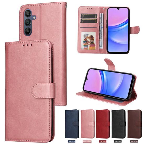 Samsung Galaxy A18 klappümbris Magnet Case – roosa