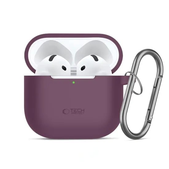 Tech-Protect szilikon tok, Apple AirPods Pro 3, bordó