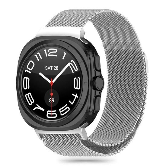 Tech-Protect MilaneseBand, Samsung Galaxy Watch Ultra (47 mm), srebrn